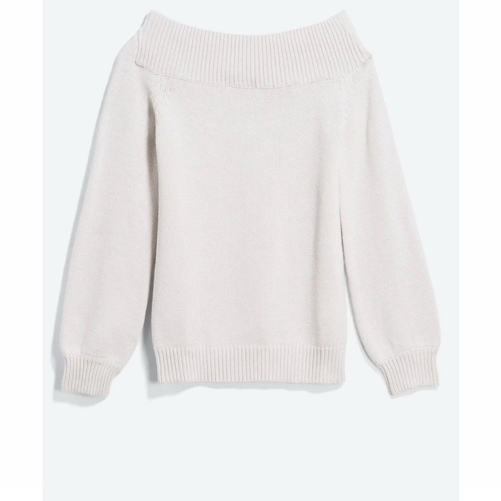 Off The Shoulder Cream Sweater